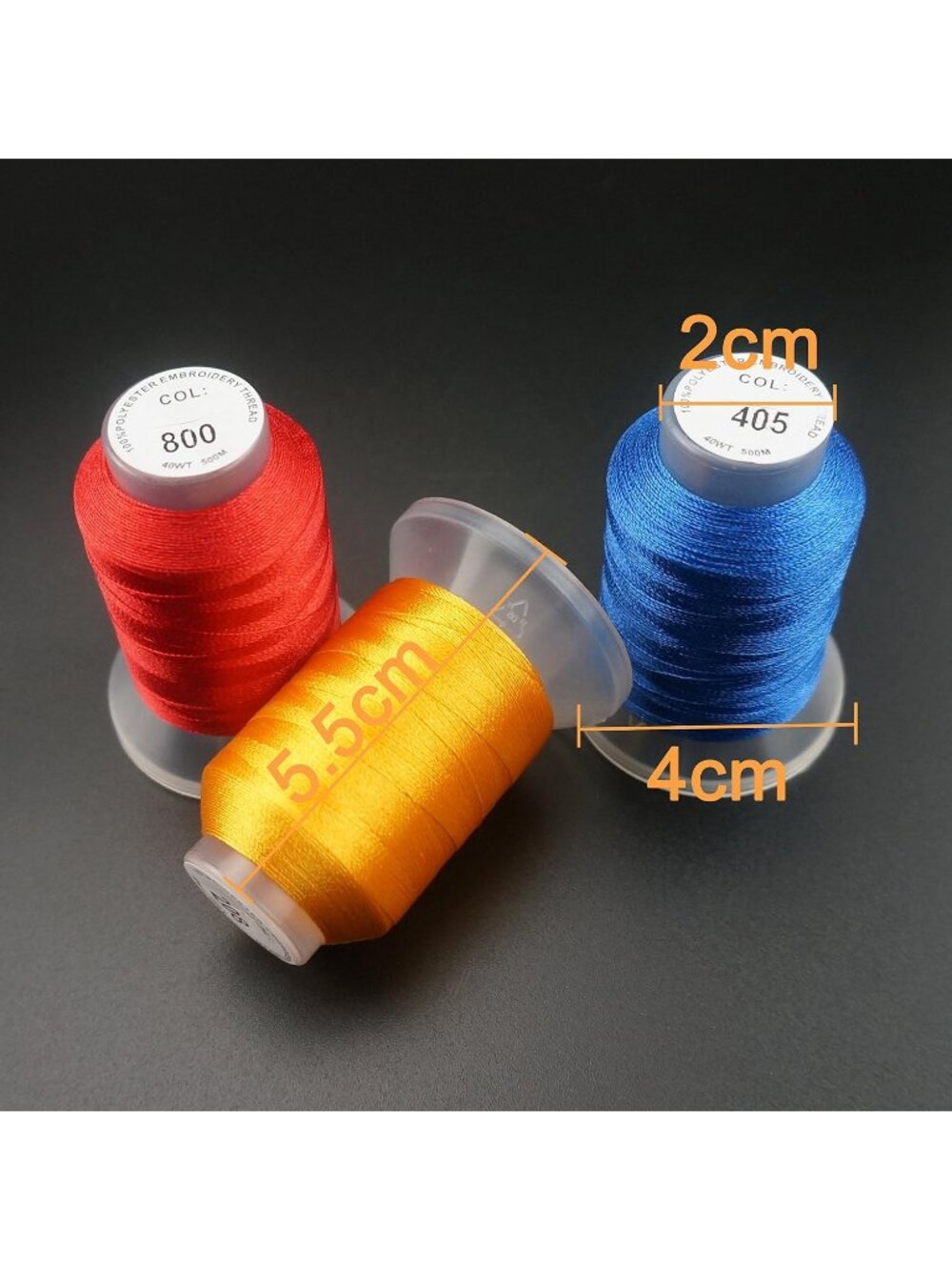 New 40 Colors 100% Polyester Machine Embroidery Thread 40WT - Picture 2 of 6
